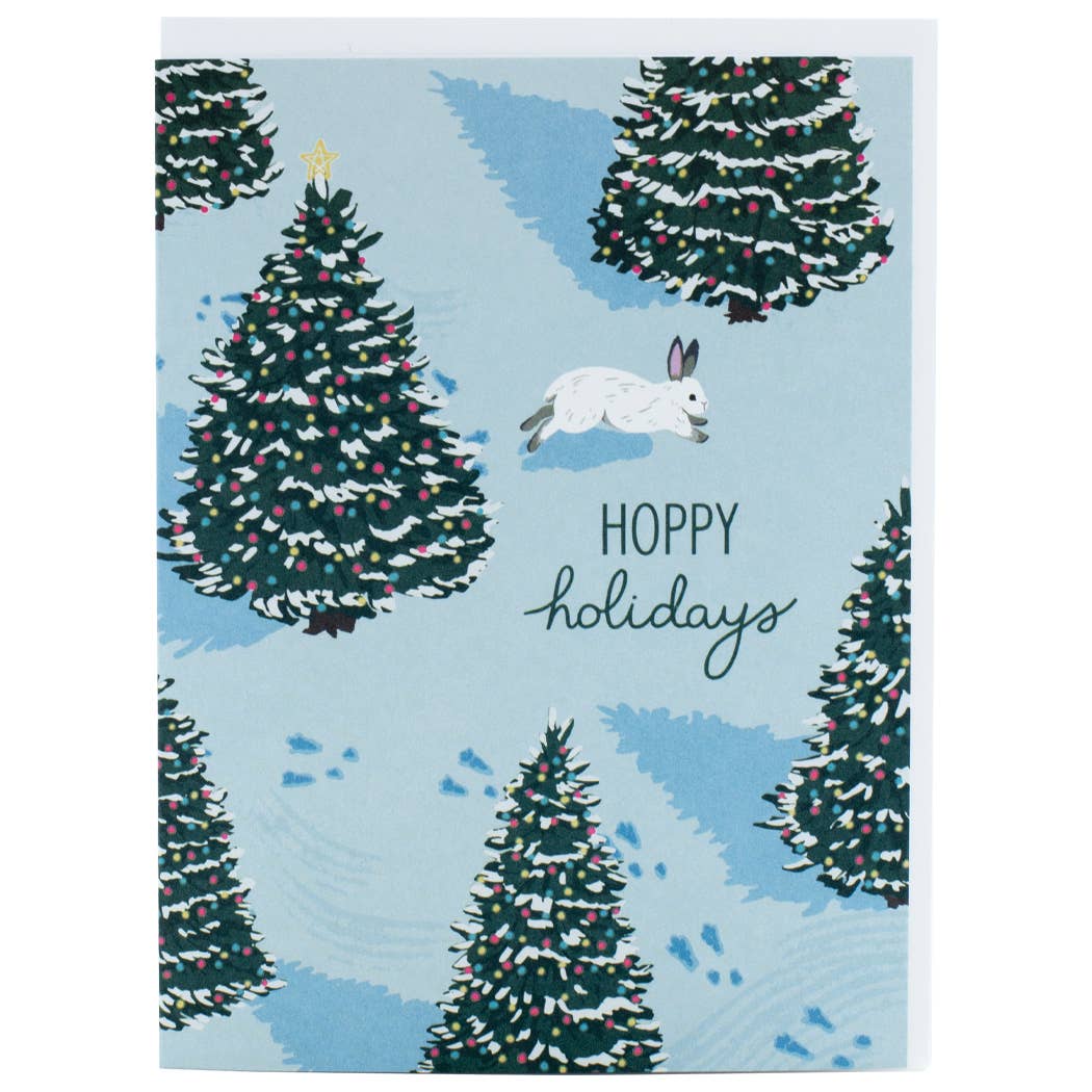 Hoppy Holidays Bunny Card