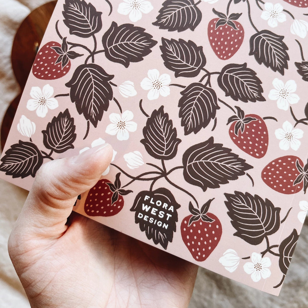 Strawberry Patch Soft Touch Notebook
