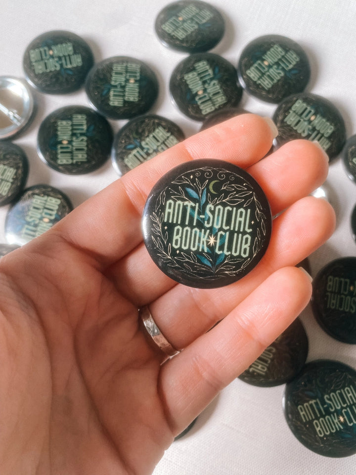 Anti-Social Book Club Button