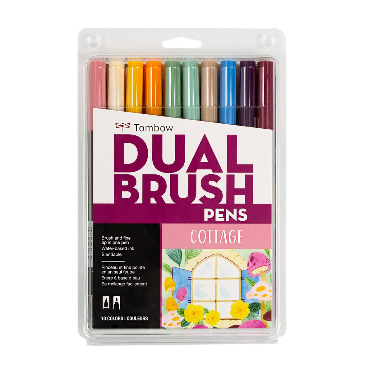 Tombow Dual Brush Pens - Cottage 10 Pack