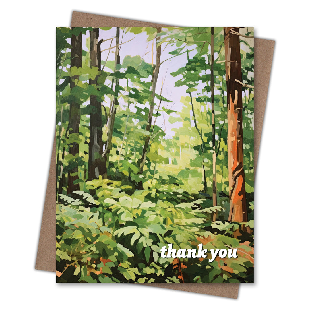Verdant Understory Thank You Card
