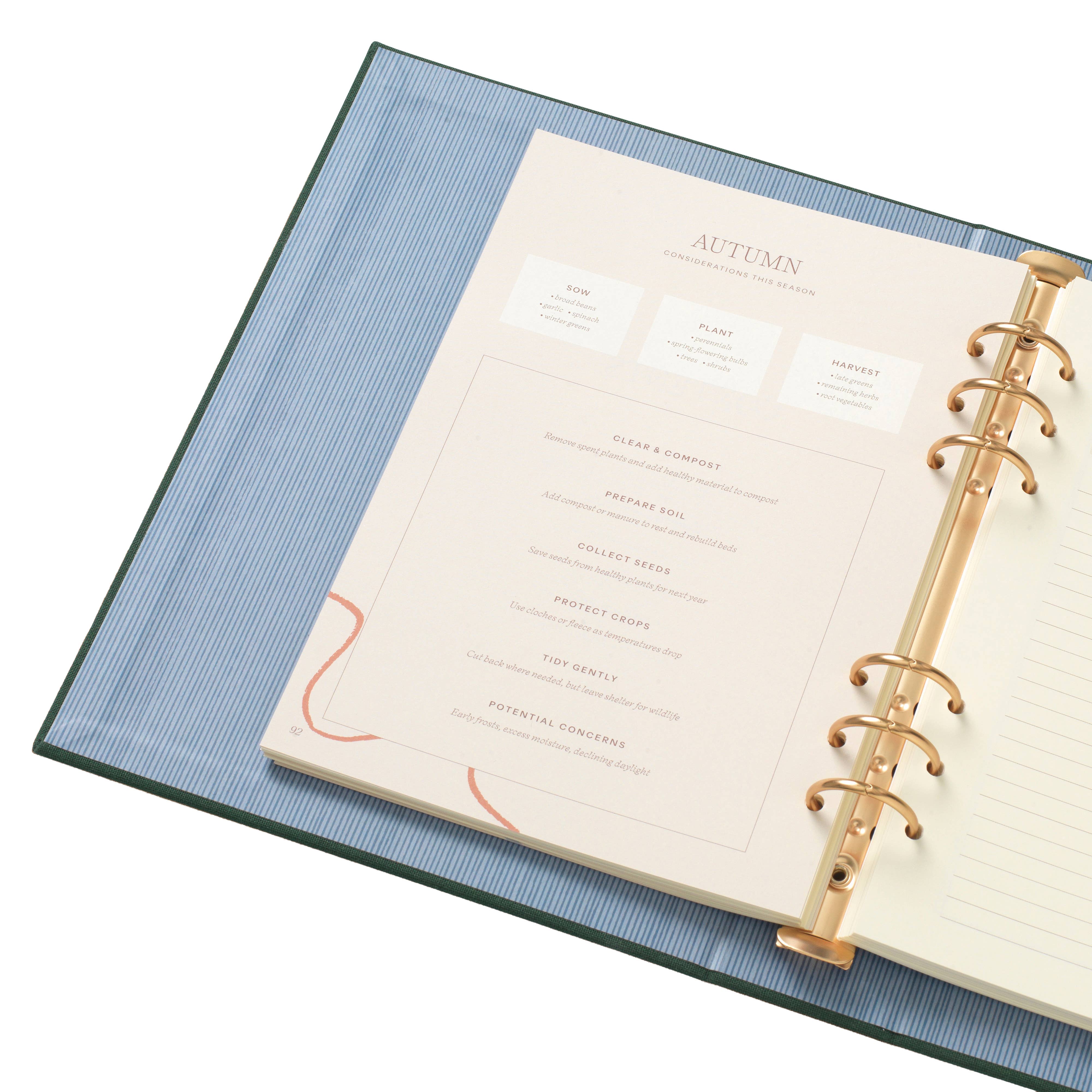 Garden Trellis Binder-Folio Workbook