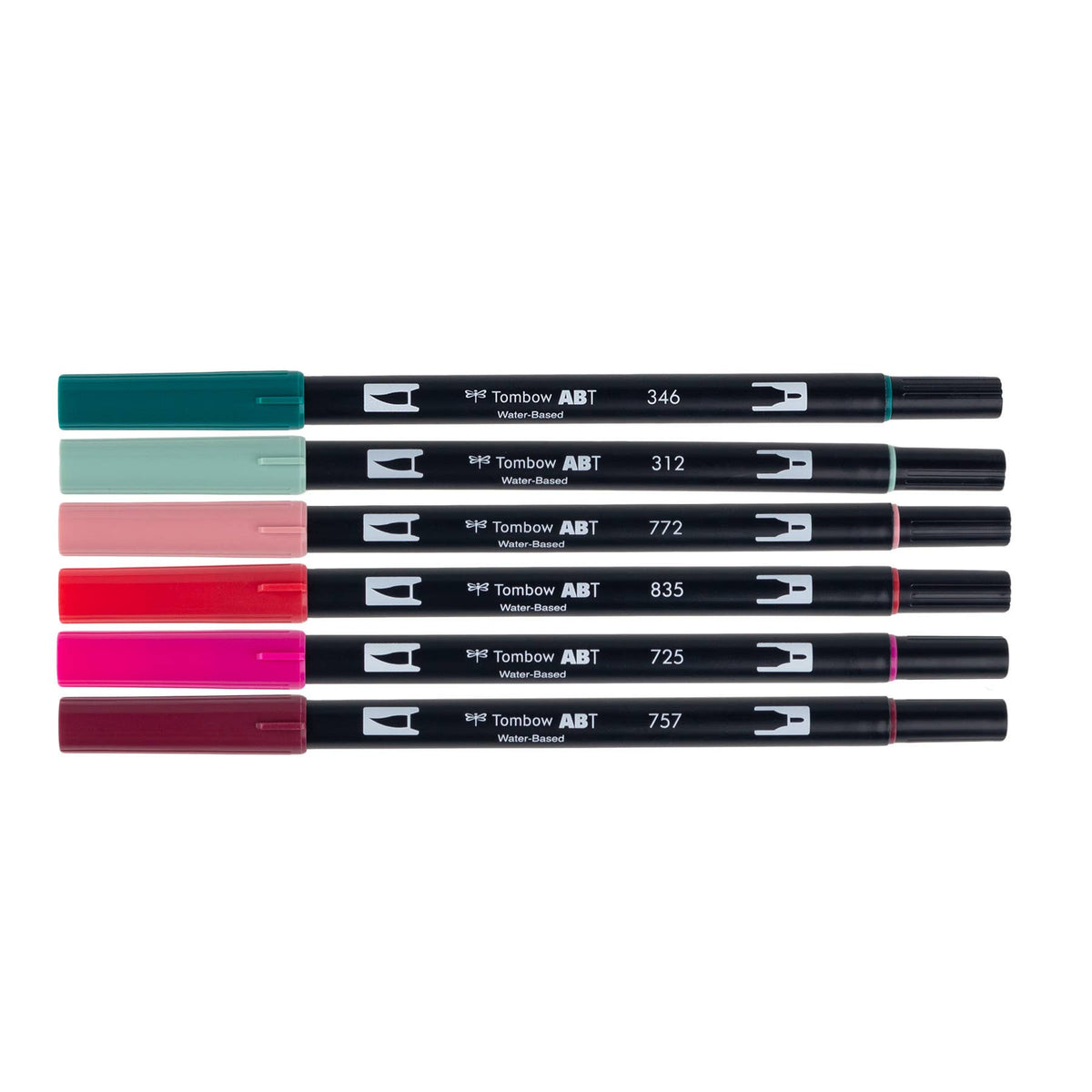Tombow Dual Brush Pens - Very Berry 6 Pack