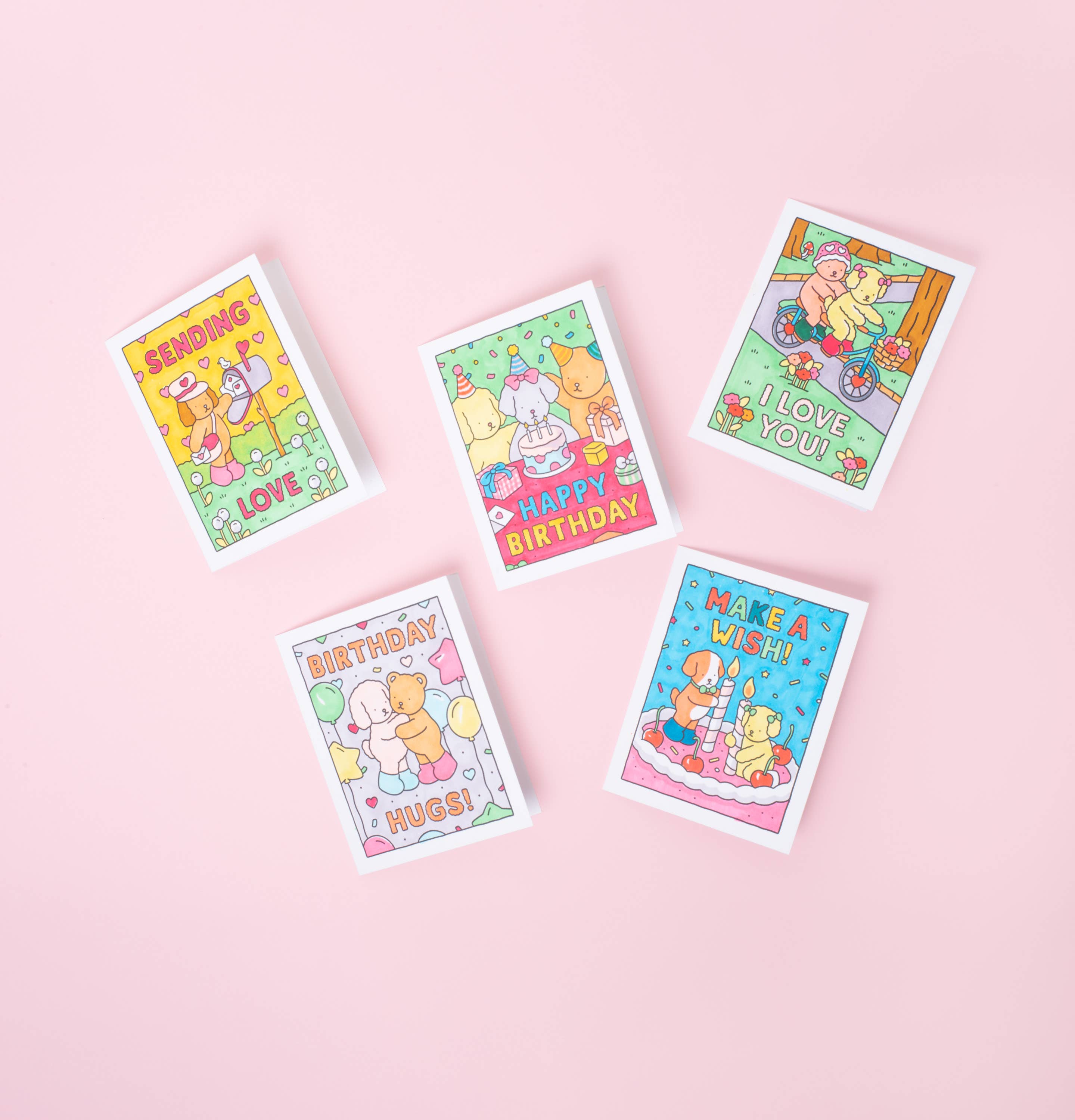 Bobbie Goods Cake Party Color-Me-In Card