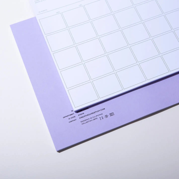Utilitarian Monthly Desk Planner