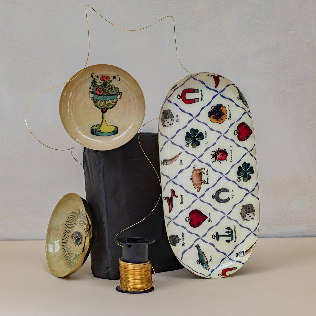 Lucky Charms - Oval Enamel Tray