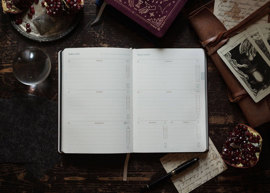 Magic of I - 2026 Astrological Almanac & Guidebook - Pomegranate Velvet