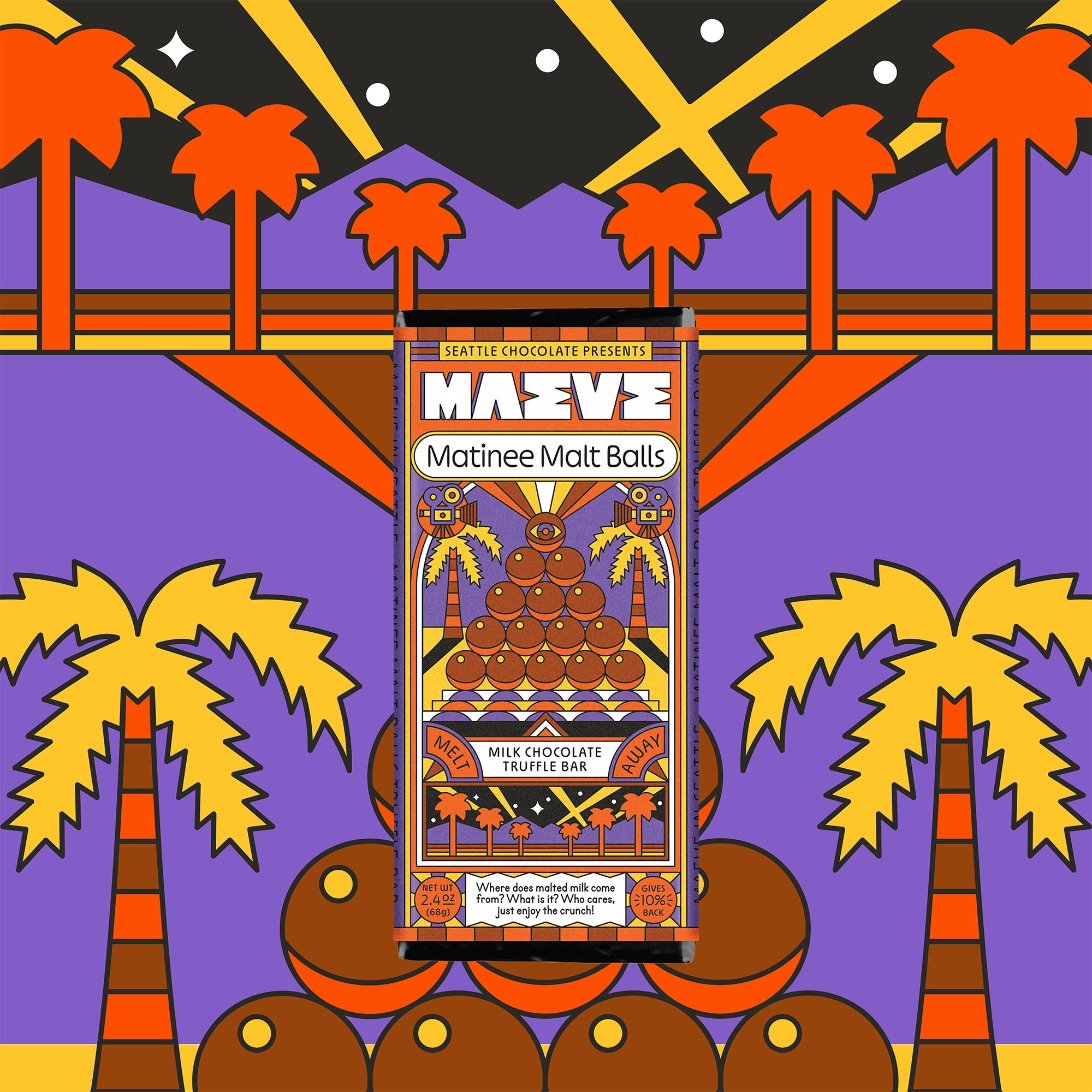 Matinee Malt Balls Chocolate Bar