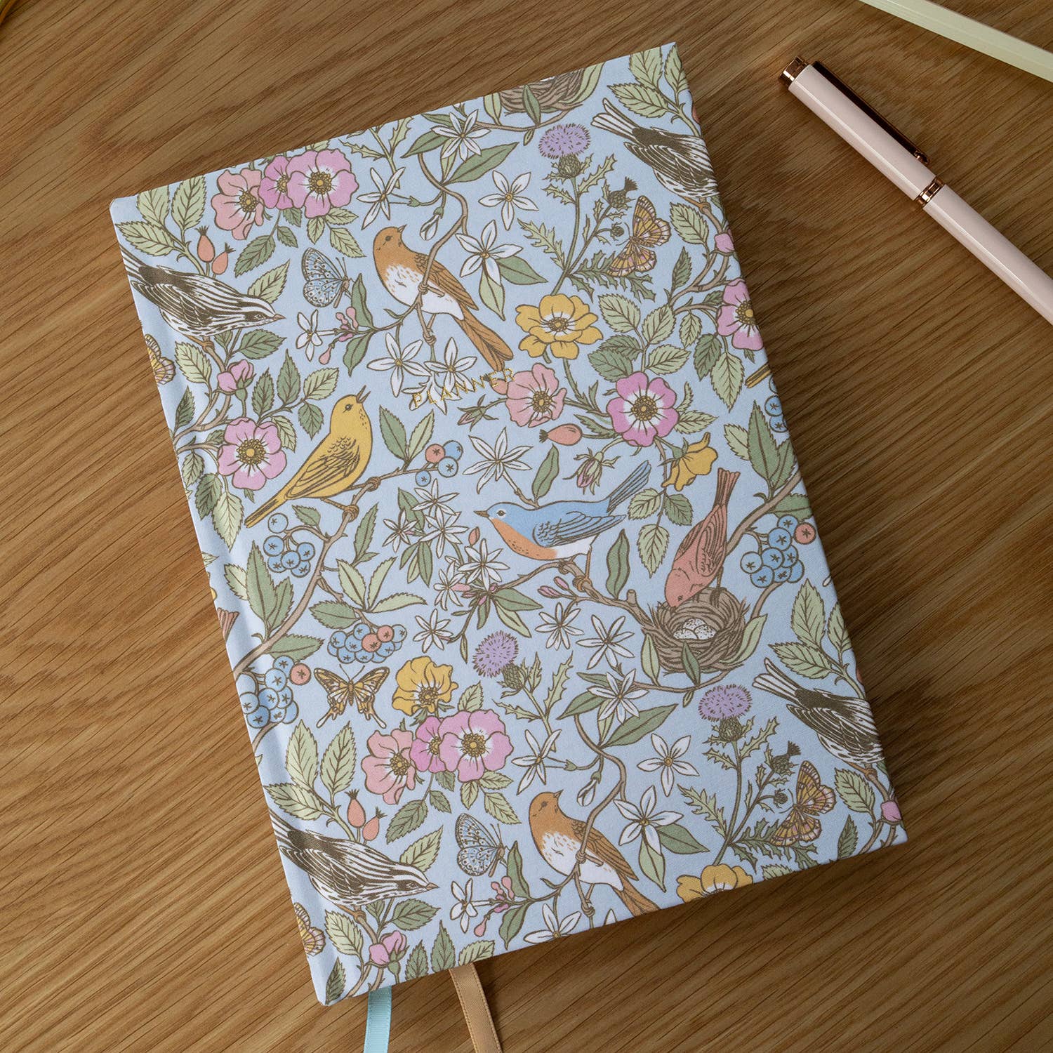 Song Birds Linen Undated Planner