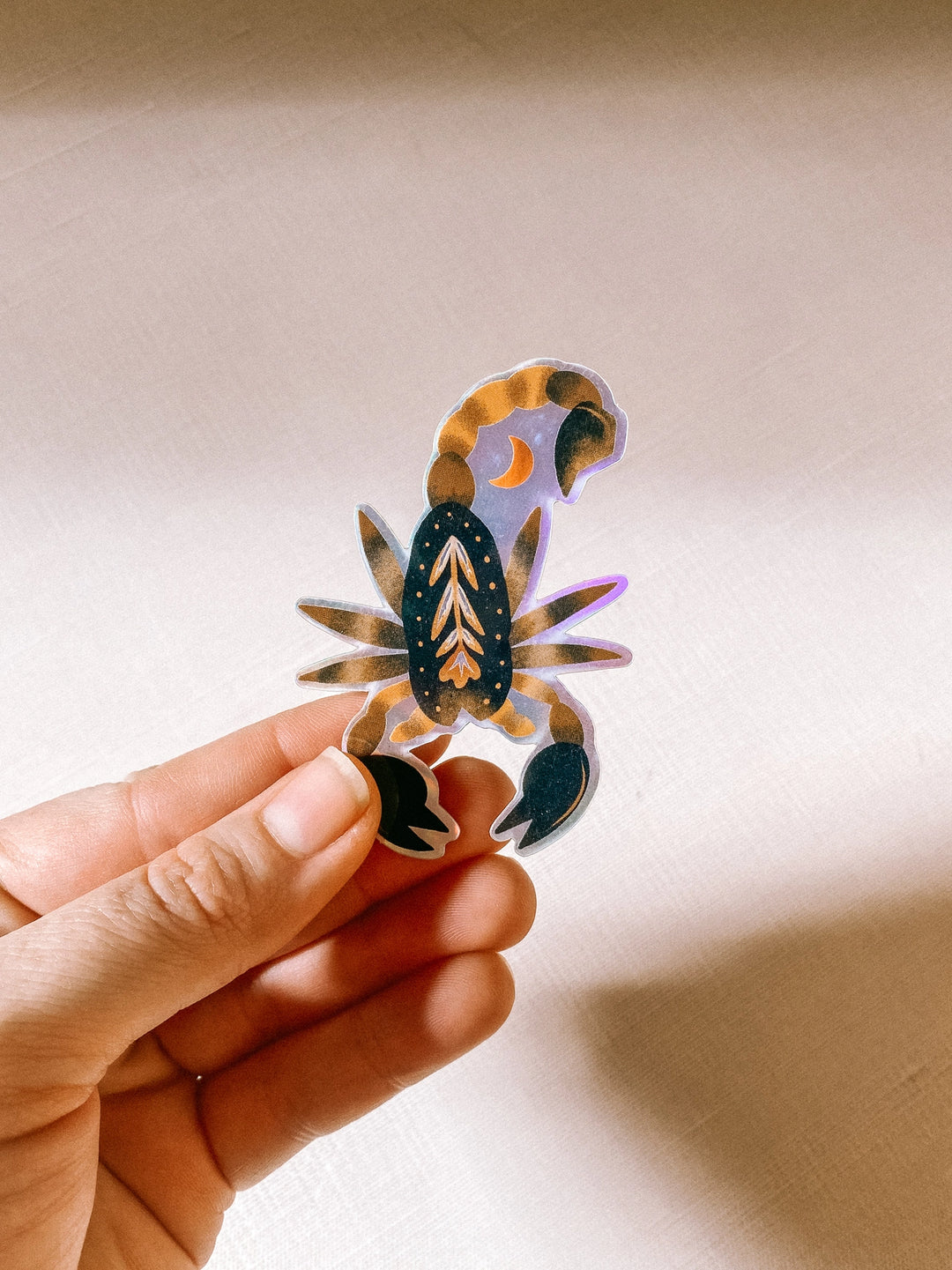 Desert Familiar Scorpion Holographic Sticker