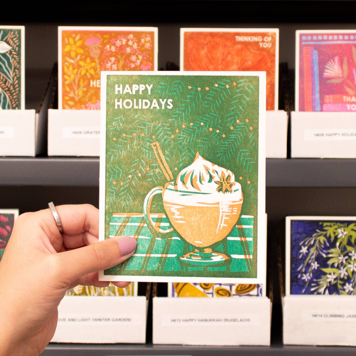 Happy Holidays Eggnog Card