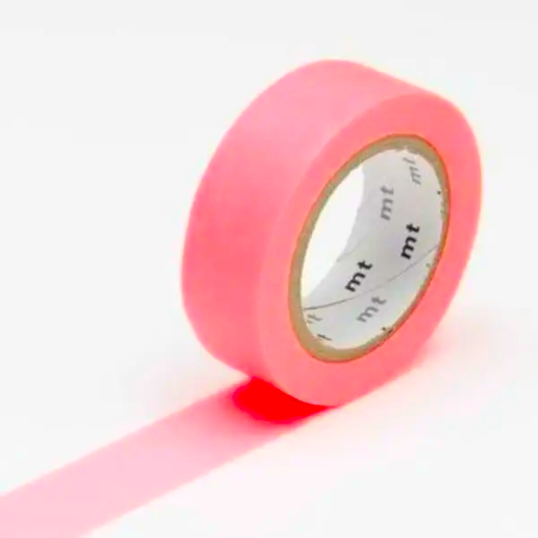 Matte Neon Coral Washi Tape