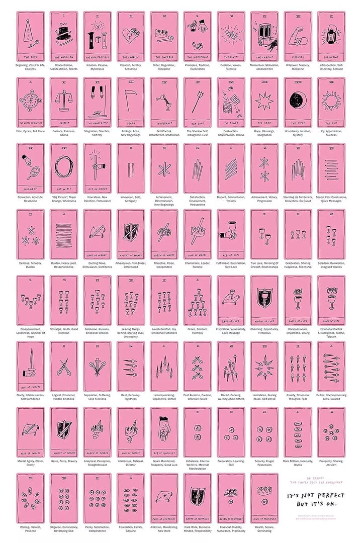 OK Tarot - The Simple Pink Deck For Everyone