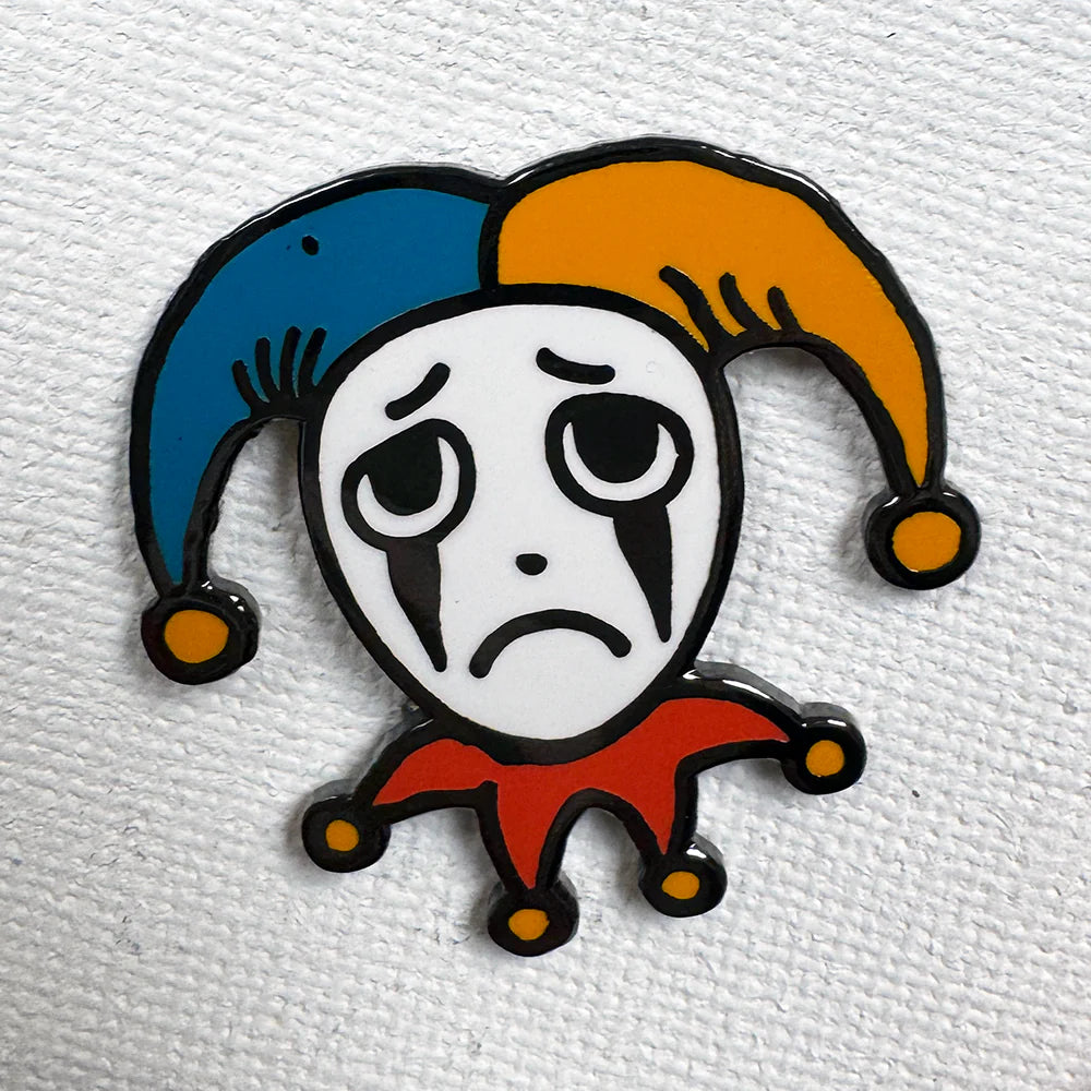 Sad Jester Pin