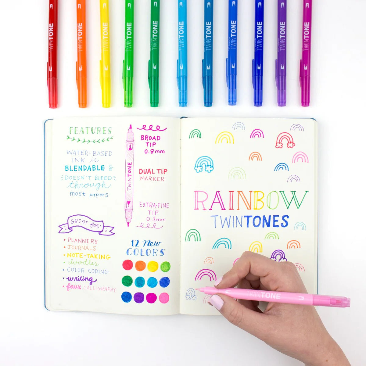 Tombow Twintone Markers - 36 Colors