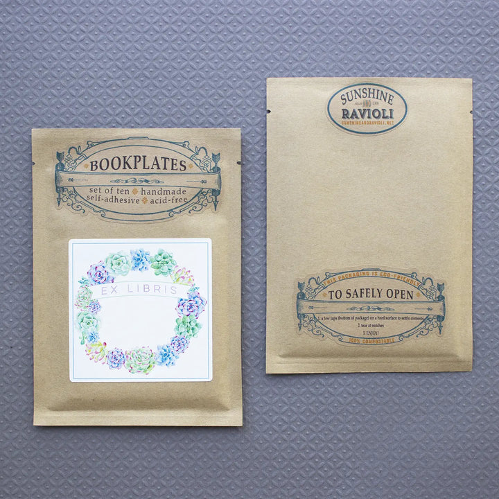 Periwinkle Butterfly Bookplates