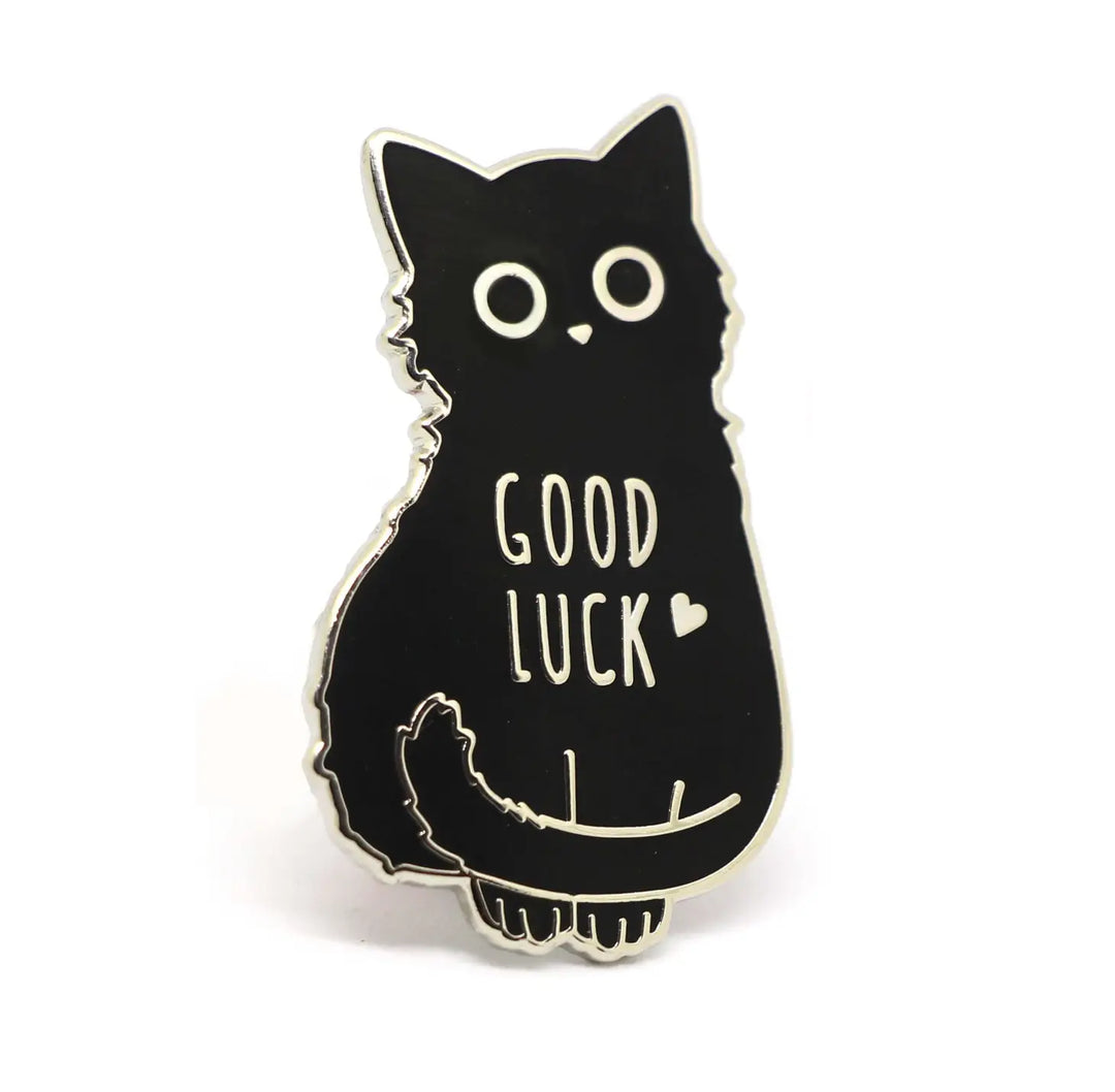 Good Luck Black Cat Pin