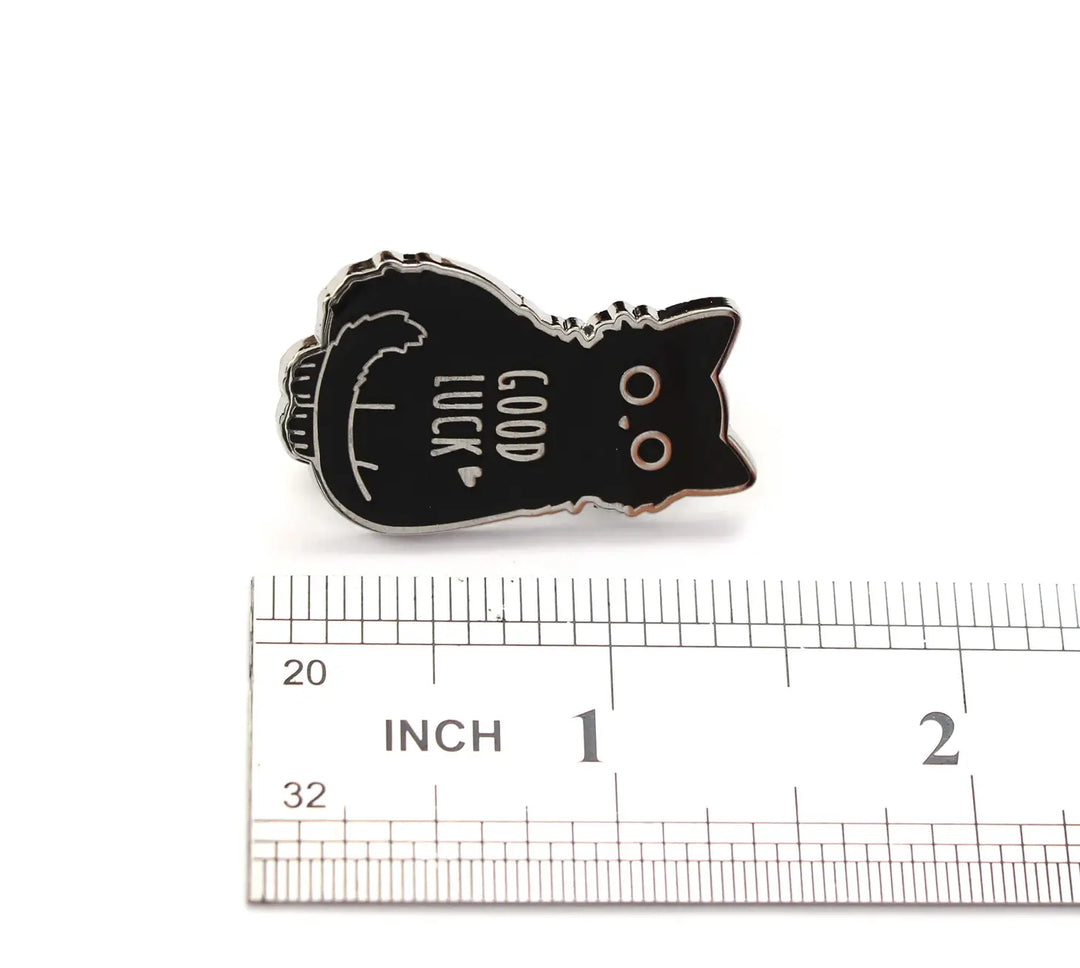 Good Luck Black Cat Pin