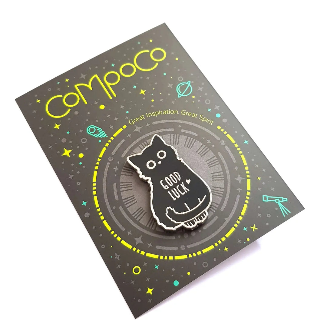 Good Luck Black Cat Pin