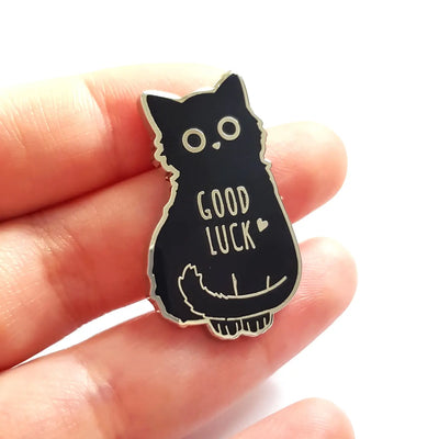 Good Luck Black Cat Pin