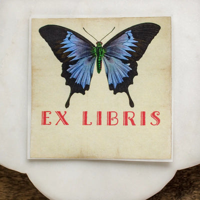 Periwinkle Butterfly Bookplates