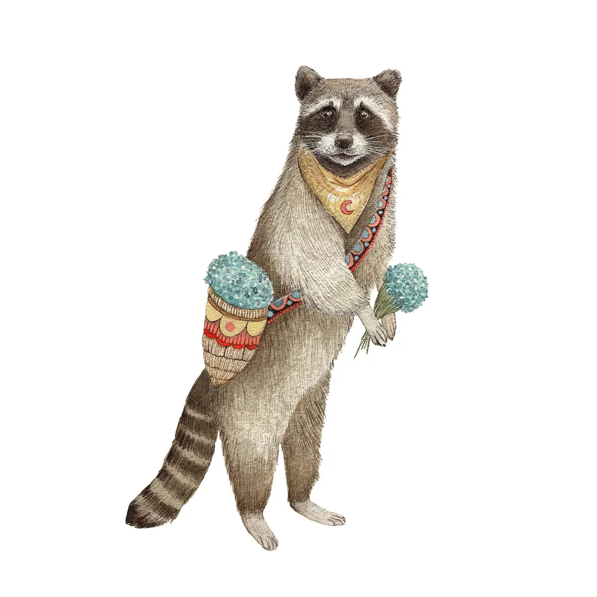 Flower Messenger: The Raccoon Print