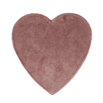 Dusty Rose Velvet Heart Jewelry Box