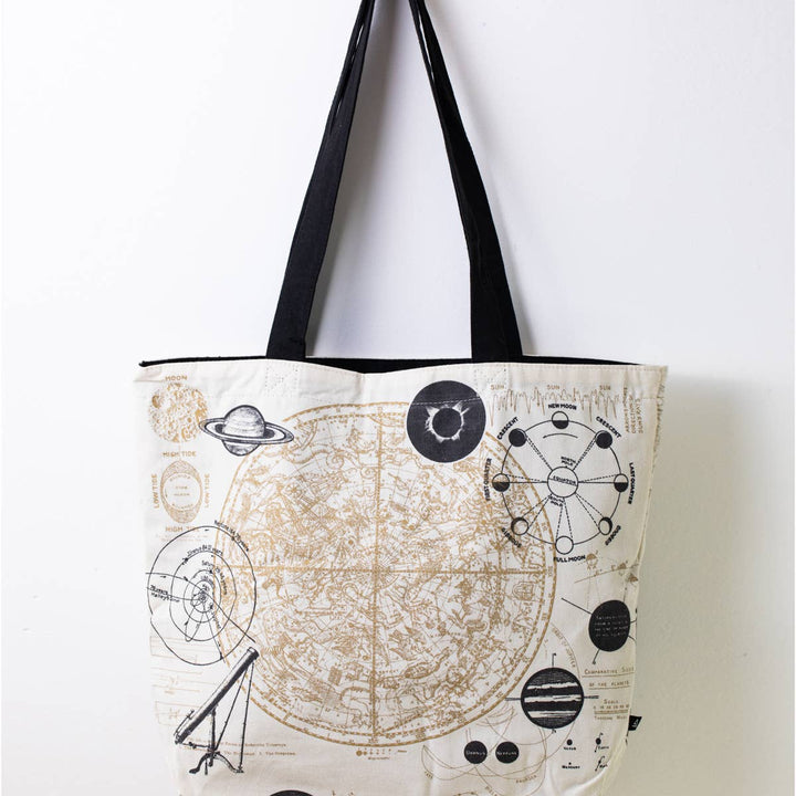 Astronomy Reversible Canvas Tote