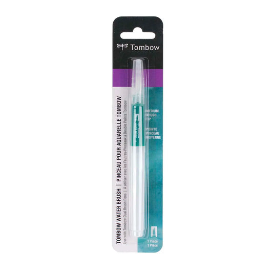 Use your Tombow Dual Brush Pens like watercolors with this handy Aqua Brush Pen! It’s as simple as color with your pen, and then use this brush pen over it to create a watercolor effect