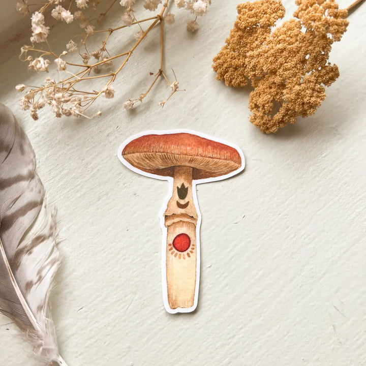 Carnelian Mushroom Sticker