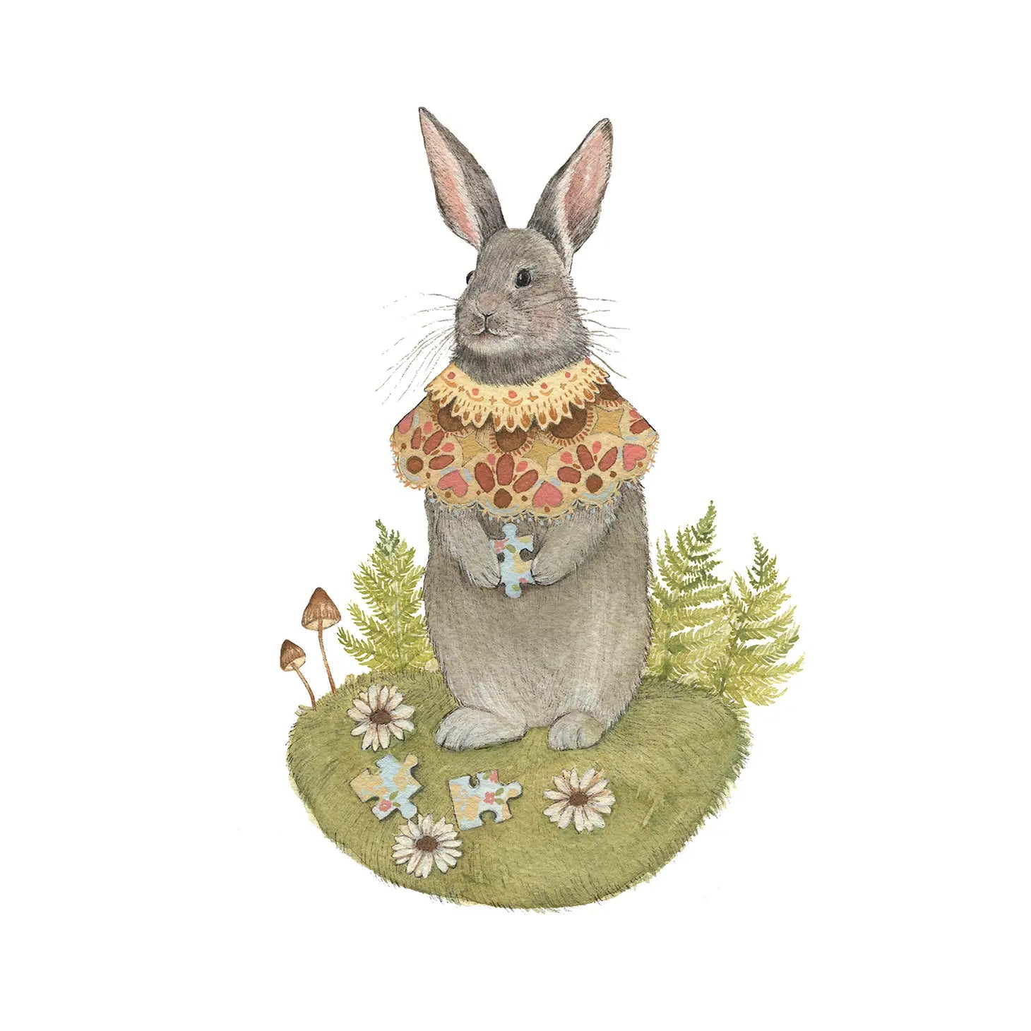 Daisy's Puzzle Print - 8" x 10"