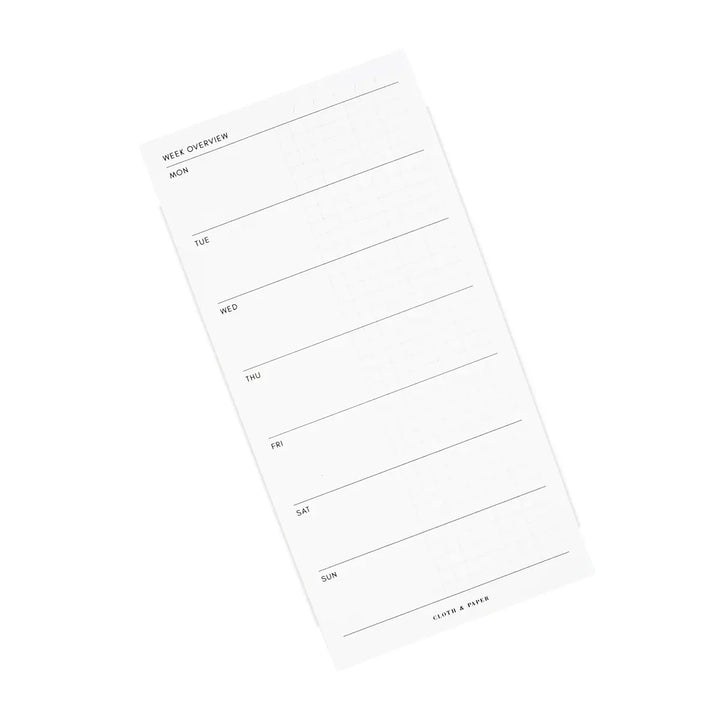 Week Overview Slim Notepad