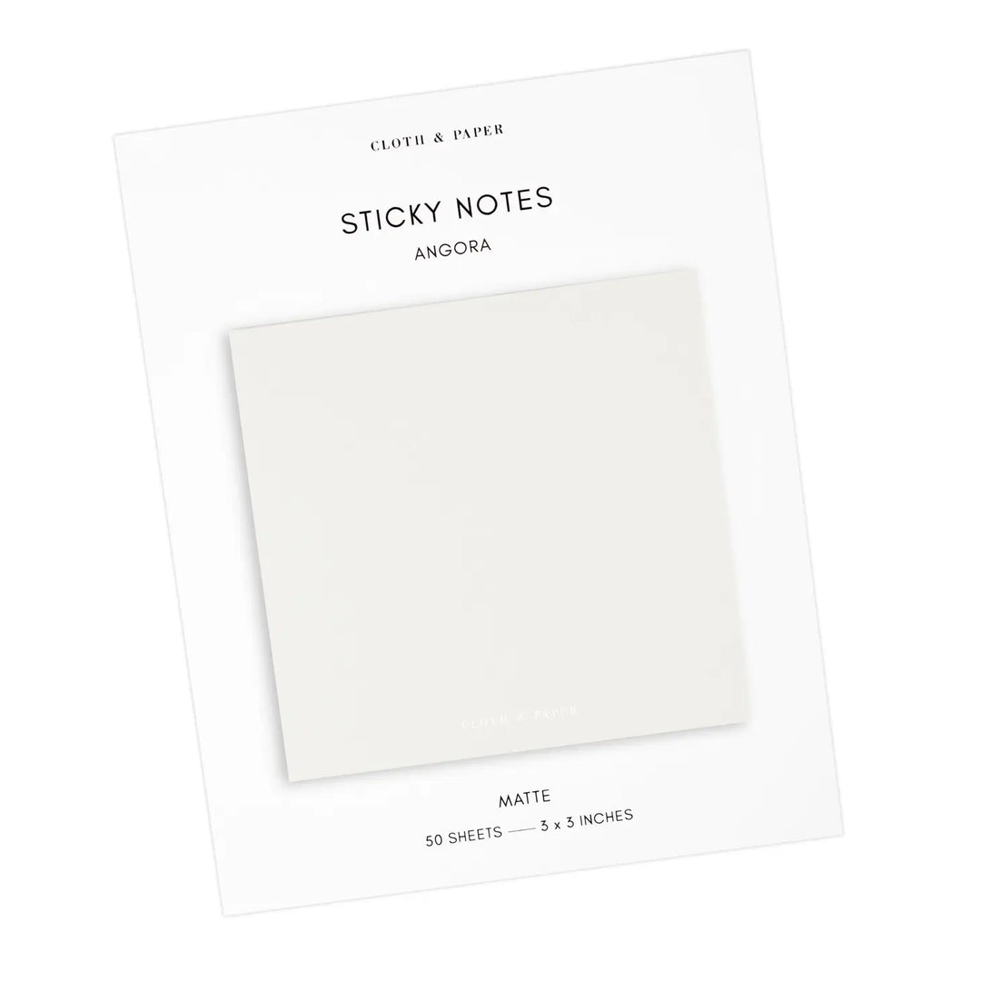 Note Neutrality Sticky Notes - Angora
