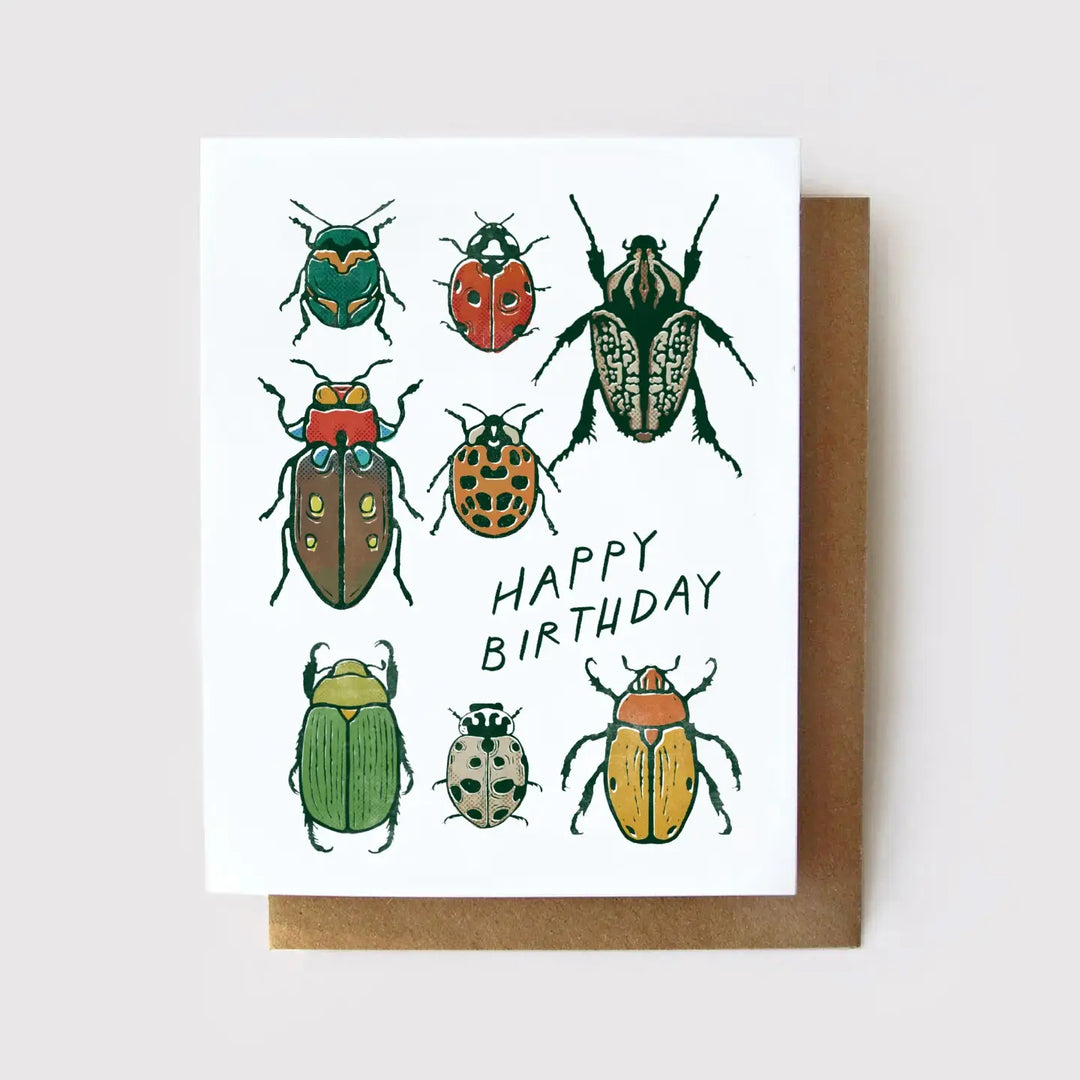 Happy Birthday Beetles Card