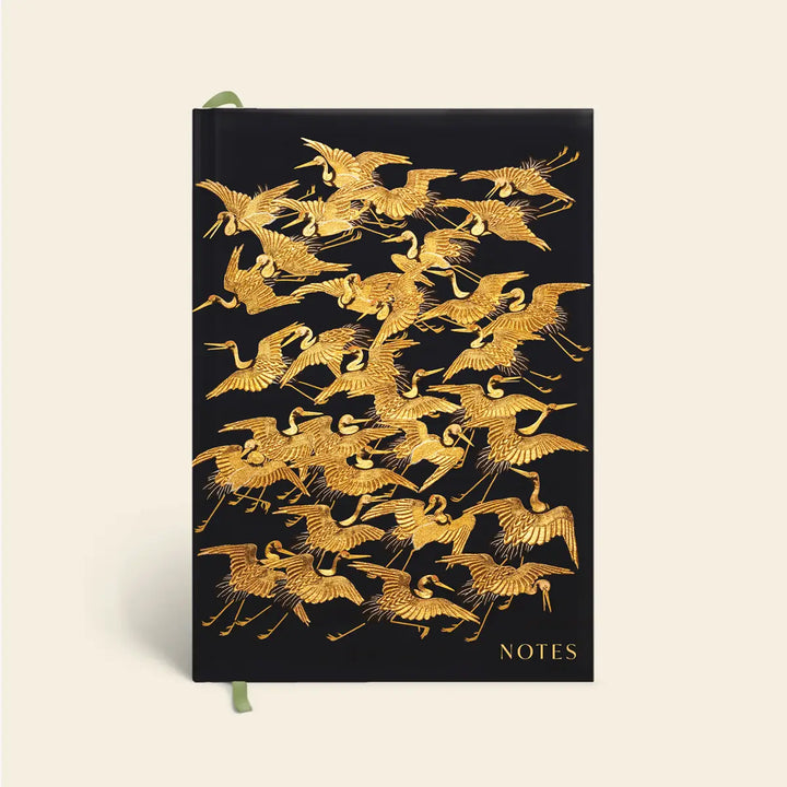 Golden Crane Lined Journal