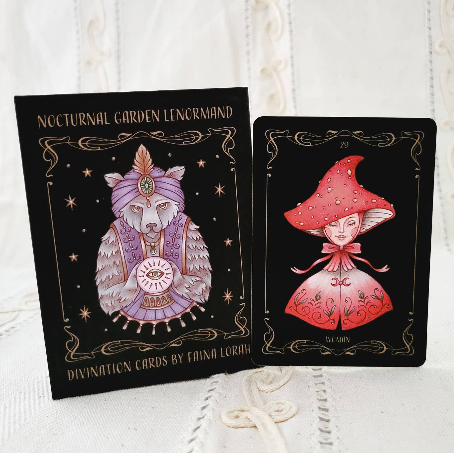 Nocturnal Garden Lenormand - Art Nouveau Divination Deck