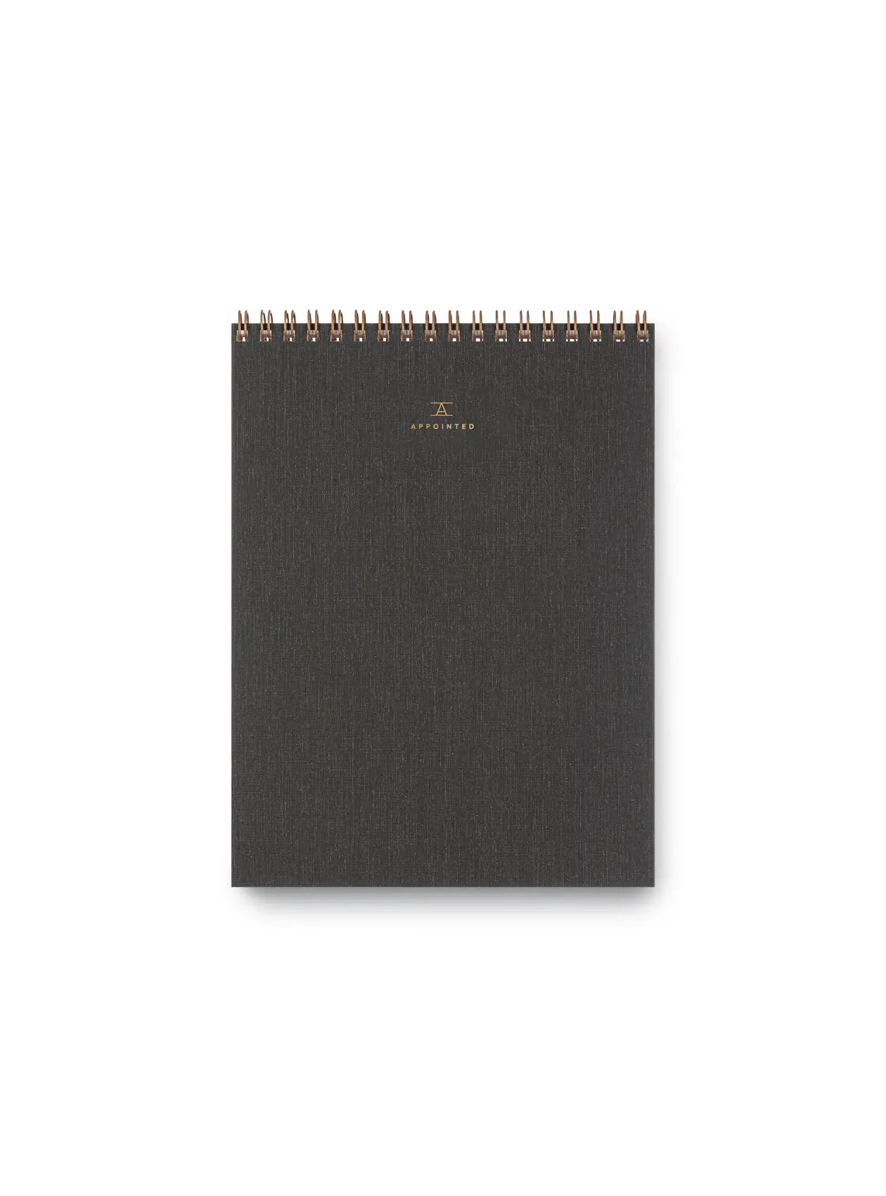Appointed Top Spiral Office Notepad - Charcoal Gray