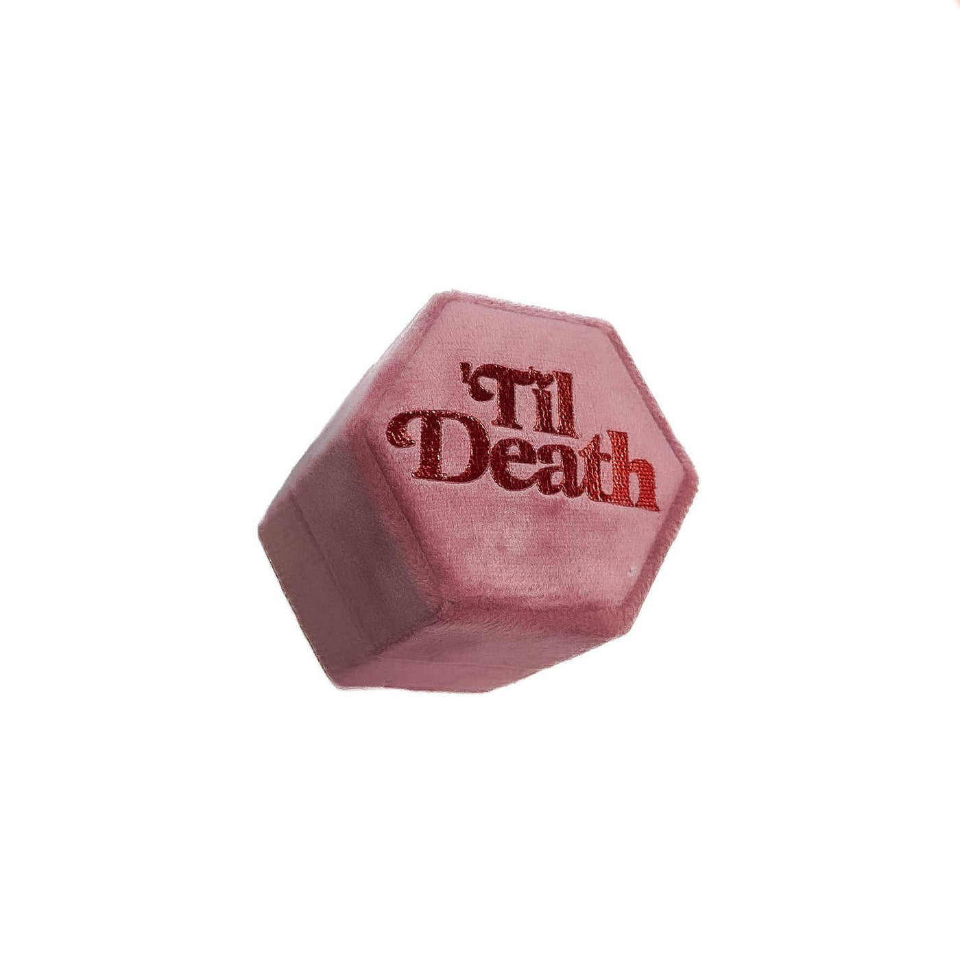 Pink 'Til Death Ring Box