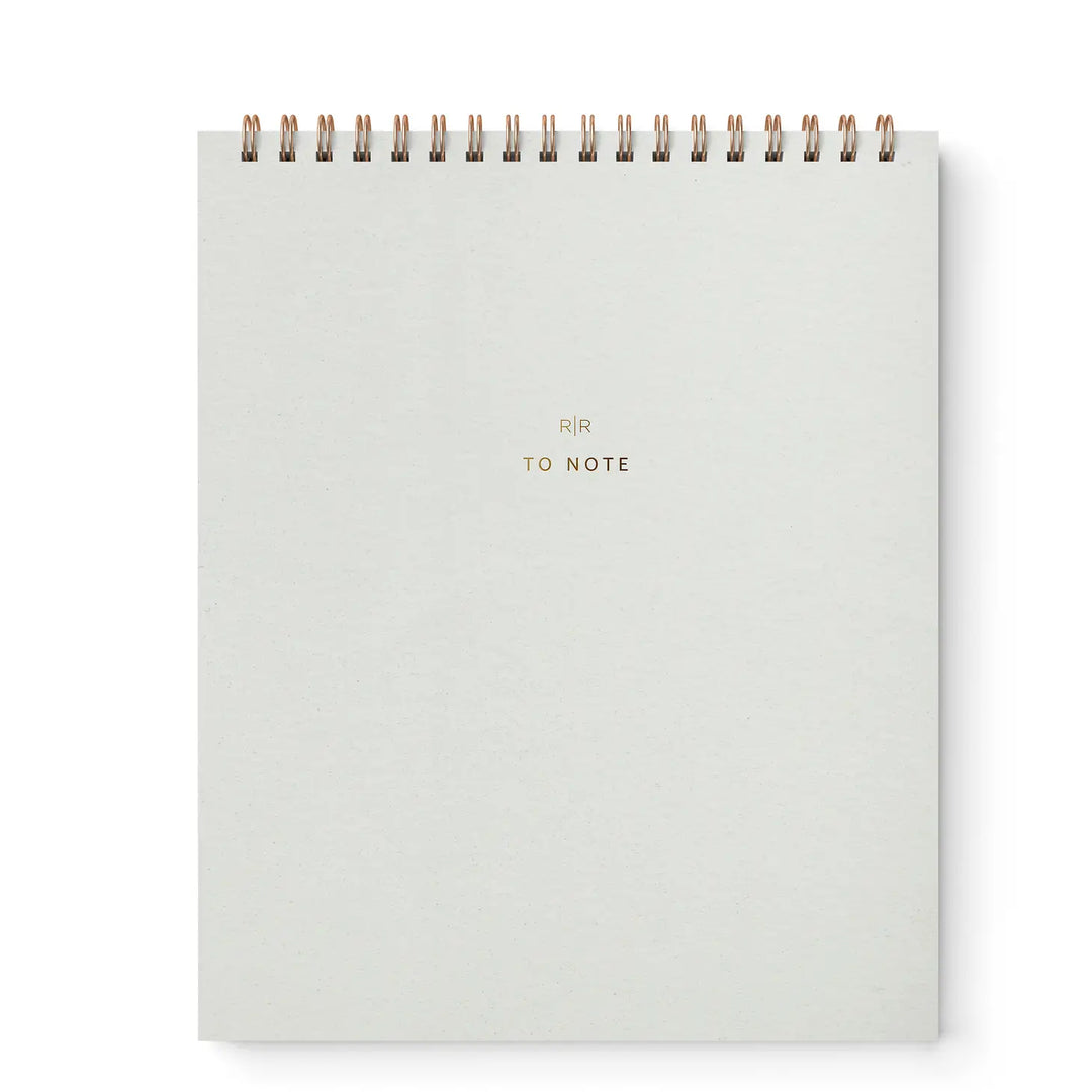 Top Spiral Notebook - Chalk White