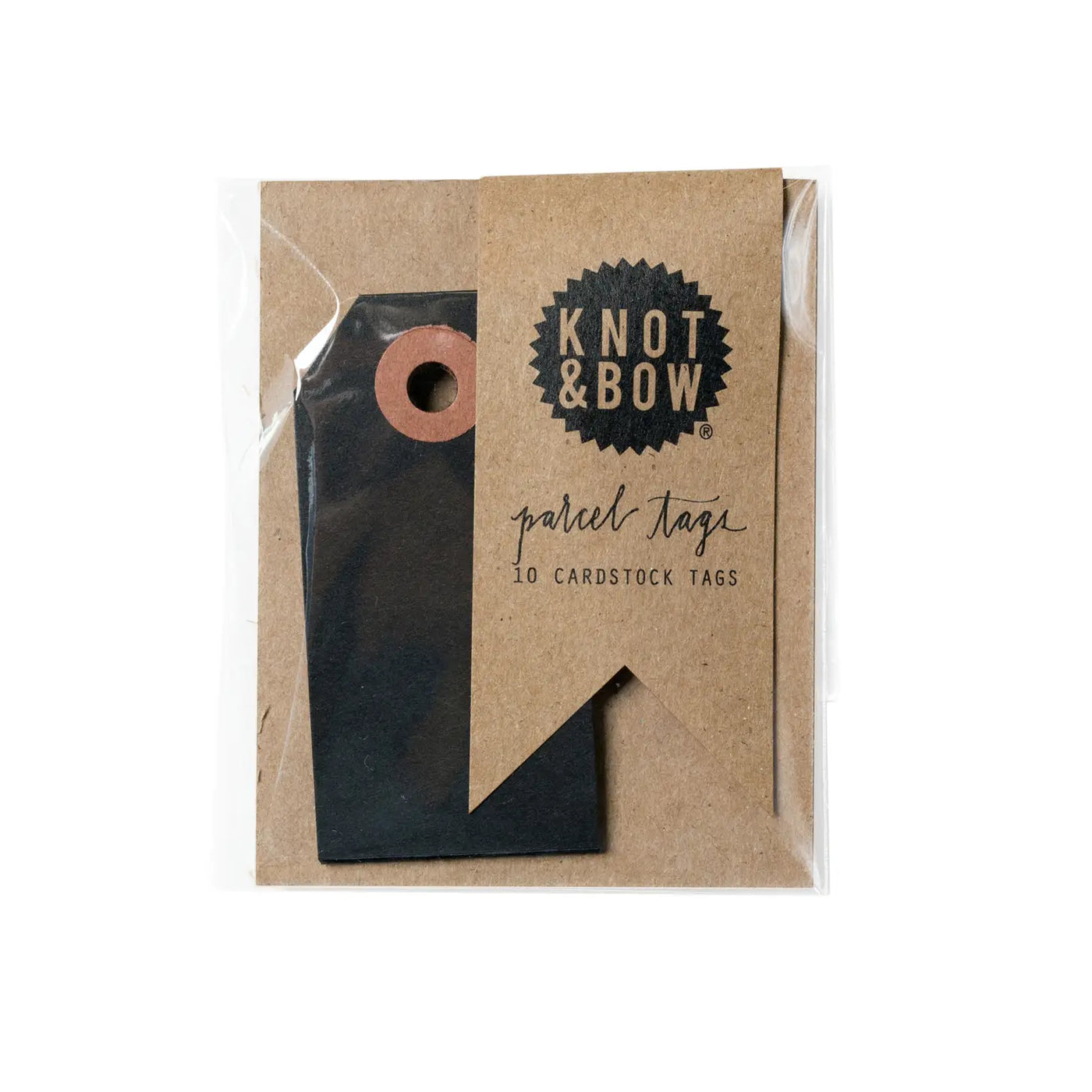 Mini Parcel Tags - Black
