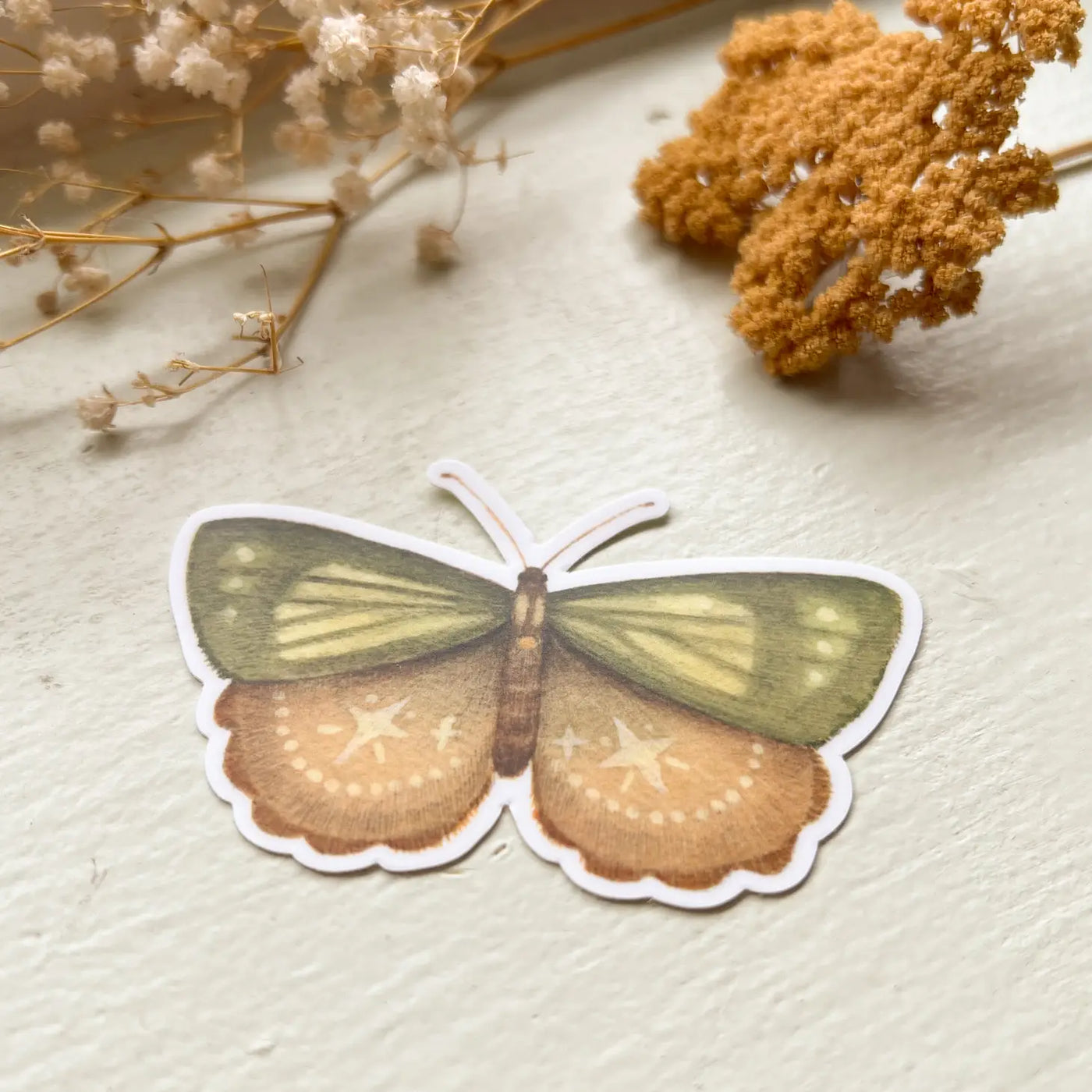 Peridot Moth Sticker