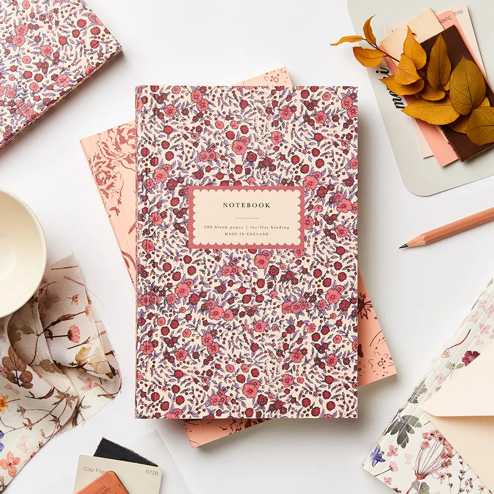 Wild Rose Lay-Flat Notebook