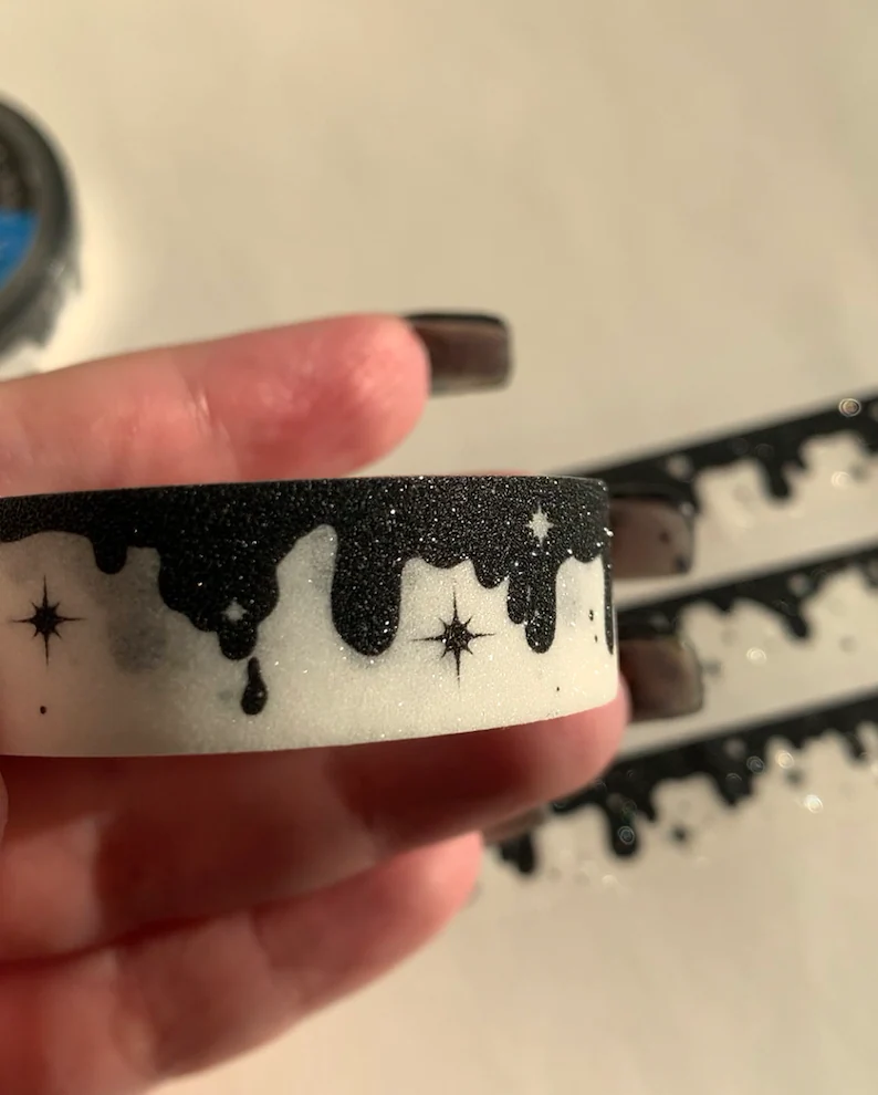 Space Drip Glitter Washi Tape