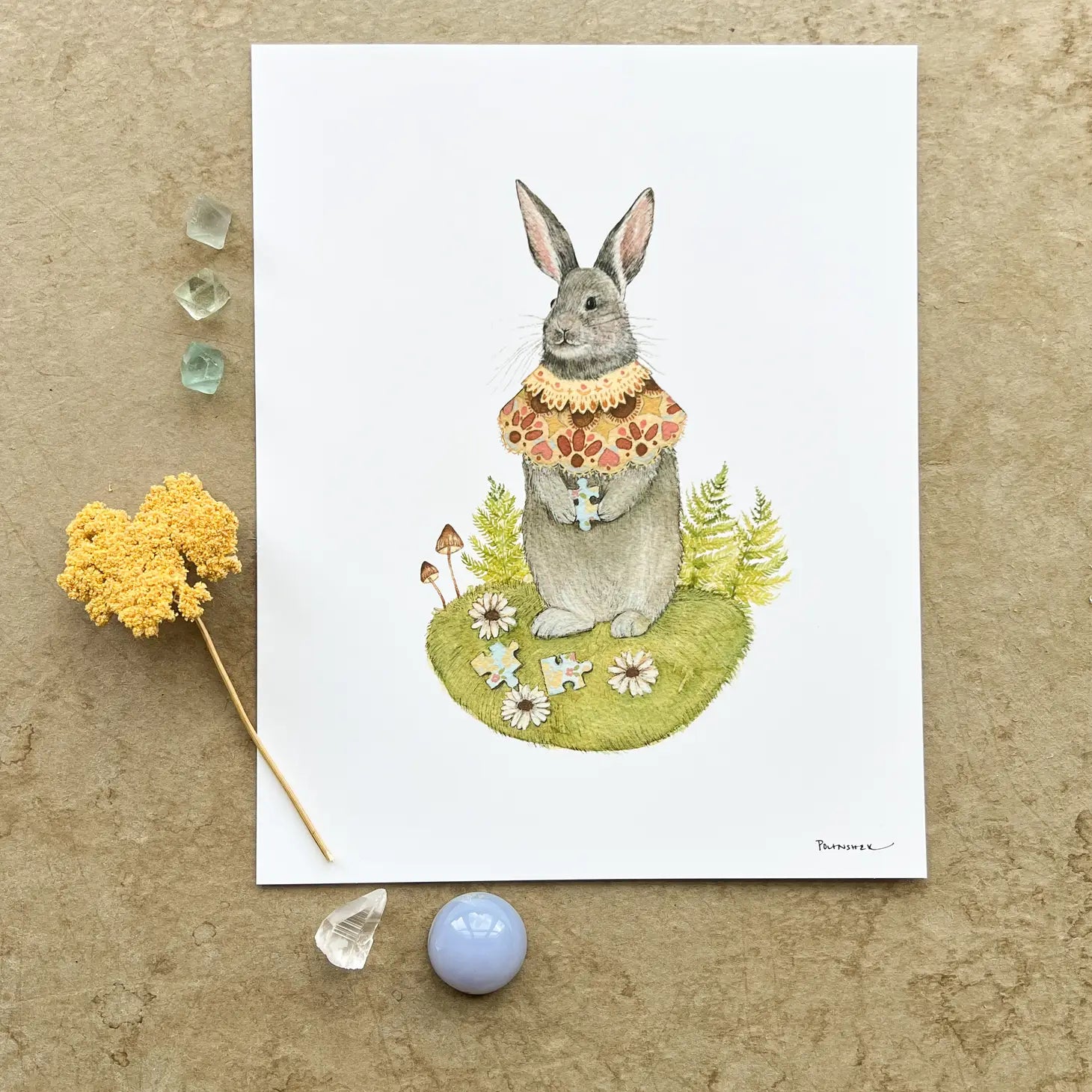Daisy's Puzzle Print - 8" x 10"