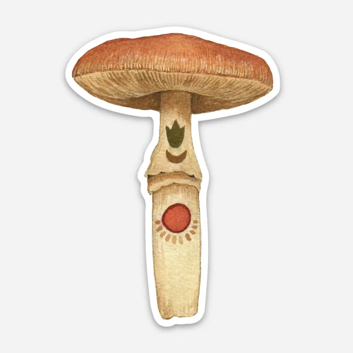 Carnelian Mushroom Sticker