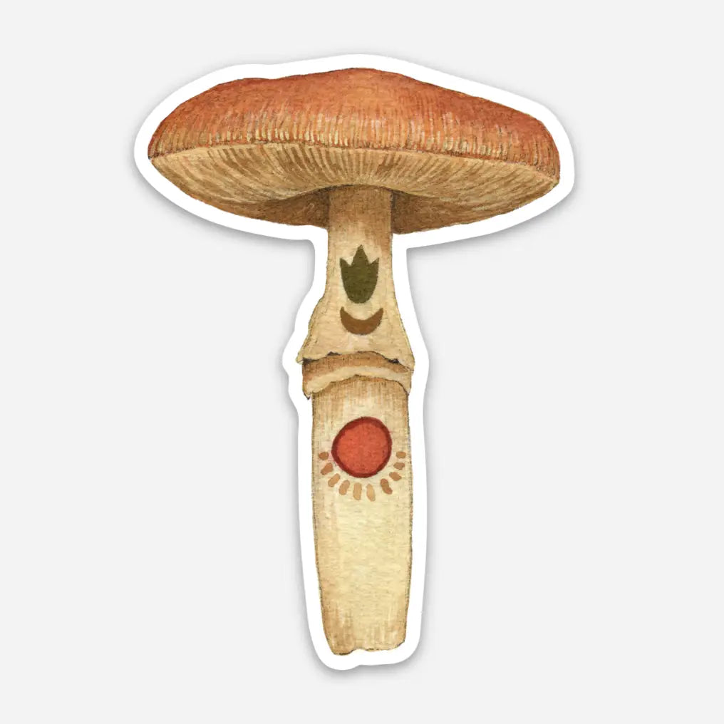 Carnelian Mushroom Sticker