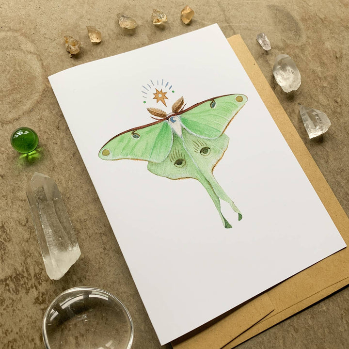 Luna Moth Card