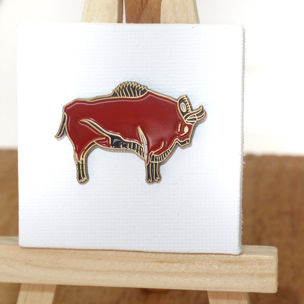 Altamira's Bison Pin