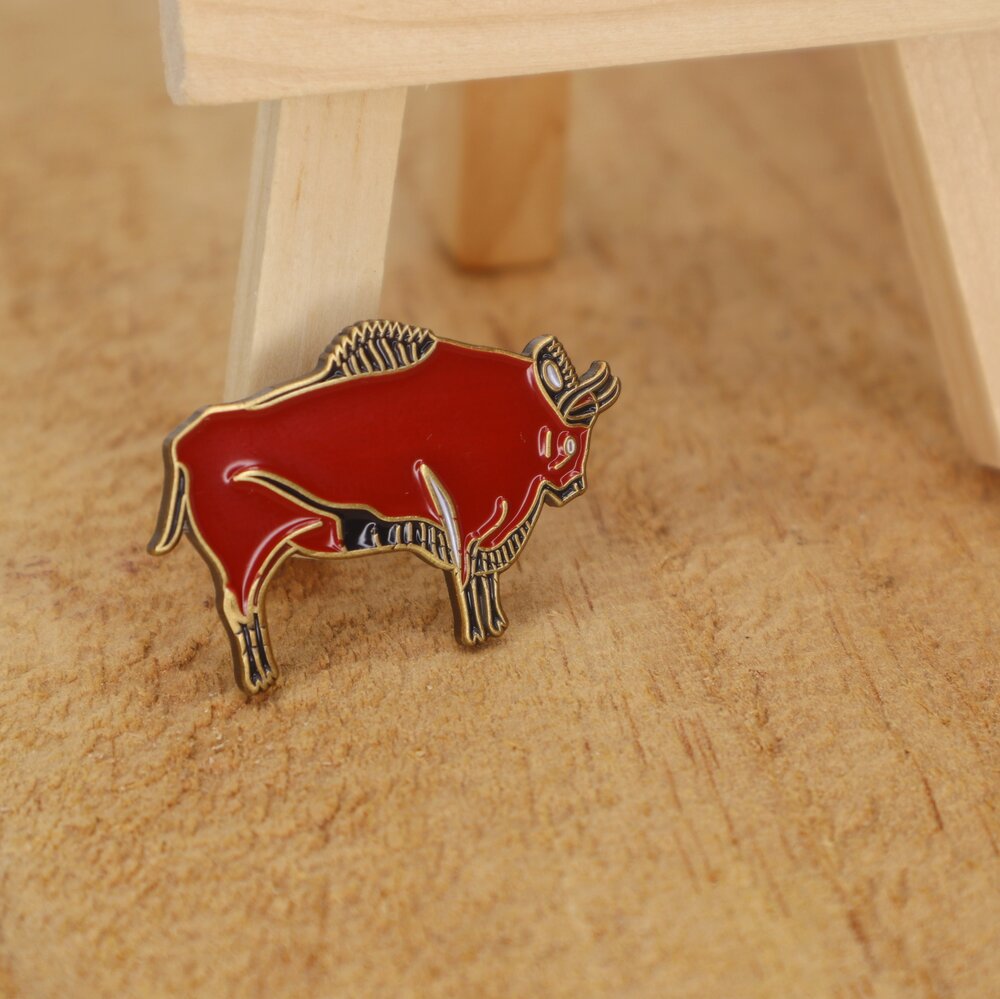 Altamira's Bison Pin