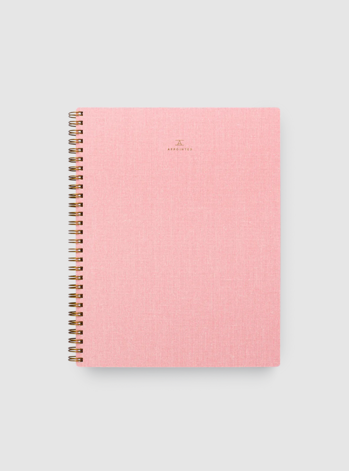 Appointed Lined Notebook - Blossom Pink